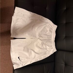 Nike White Sports Shorts